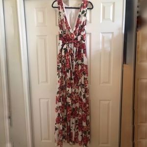 Full length floral dress 1X Ricarica